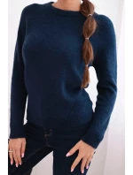 Dámský svetr z baby alpaky s dlouhým rukávem granátový
