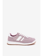 Dámské Tenisky Z Eko Semiše Fialové Marinils