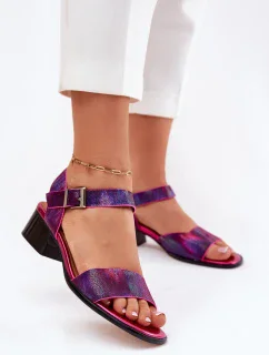 Sandály na podpatku model 213022 Step in style