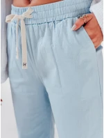 Dámské ležérní kalhoty s širokými nohavicemi BOHO DAY světle modré FashionStreet UY2651