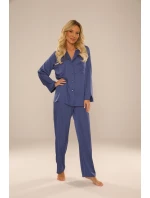 De Lafense 883 Cordelia pyžamo dlouhé/r M-2XL rozepínací
