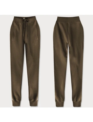 Teplákové kalhoty v barvě umbra (CK01-161)