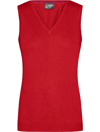 Daiber JN 656 Dámská svetrová vesta s výstřihem do V 02.0656 red Daiber JN 656 Dámská svetrová vesta s výstřihem do V 02.0656 red