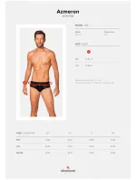 Pánské slipy otevřené Azmeron jockstrap - Obsessive