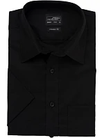 Daiber JN 684 Mikro keprová košile s krátkým rukávem 02.0684 black Daiber JN 684 Mikro keprová košile s krátkým rukávem 02.0684 black