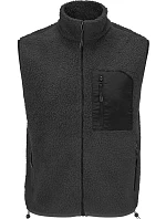 SOL'S Fury Bodywarmer Fleecová vesta Sherpa 25.4041 carbon grey/black
