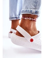 Dámské světlé pantofle Big Star II275003 Bíle