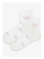 TENKÉ PONOŽKY BARVA 2-6 LET DÍVKY BÍLÁ 21-23 TENKÉ PONOŽKY BARVA 2-6 LET DÍVKY BÍLÁ 21-23