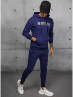 Pánské tmavě modré tepláky FashionStreet AX0695