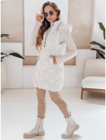 Dámská zateplená prošívaná vesta světle šedá FashionStreet TY5102 Dámská zateplená prošívaná vesta světle šedá FashionStreet TY5102