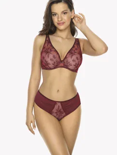 Dámská push-up podprsenka bralette Gaia BS 1032 Jenny Bordó