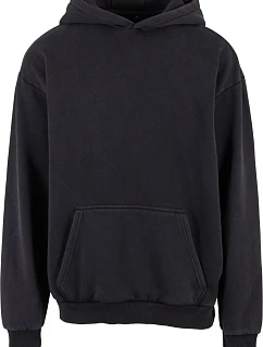 Build your Brand BY 294 Mikina s kapucí z těžké bavlny "Vintage" 56.0294 black