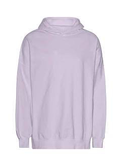 Neutral T 63111 Mikina s kapucí z těžké bio IC bavlny "Tiger" 77.T311 dusty purple