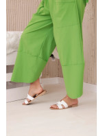 Komplet nových mikinových kalhot Punto jasně zelená