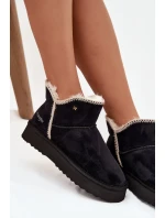 Dámské sněhule Wrangler na platformě – černé Dámské sněhule Wrangler na platformě – černé