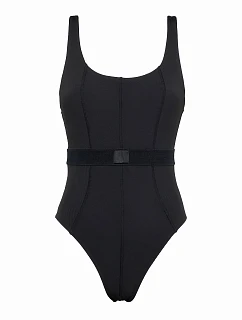 Dámské jednodílné plavky Monogram Rib KW0KW02151-BEH - Calvin Klein