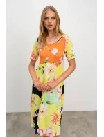 Elegantní dámské šaty 16440 žluté - Vamp Elegantní dámské šaty 16440 žluté - Vamp