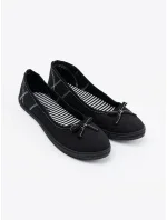 Trendy baleríny dámské černé bez podpatku Trendy baleríny dámské černé bez podpatku