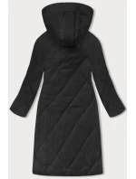 Černá dlouhá dámská zimní bunda (5M3168-392)