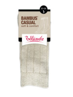 Zimní bambusové ponožky BAMBUS CASUAL UNISEX SOCKS - BELLINDA - šedý melír