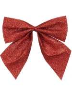 Červená dekorativní mašle 10x12CM 6ks slída