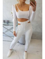 Sada s halenkou top bílá Sada s halenkou top bílá