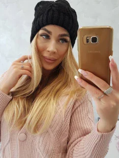 Fleecová čepice Sylwia K244 černá
