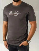 Pánské tmavě šedé tričko s potiskem FashionStreet RX5404