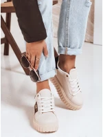 Dámské tenisky na platformě béžové FashionStreet ZY1057