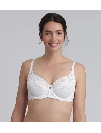 Dámská krajková podprsenka s kosticí PLAYTEX UNDERWIRE BALCONETTE BRA - PLAYTEX - bílá