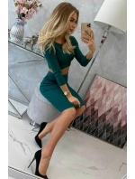 Souprava halenky a sukně zelená Souprava halenky a sukně zelená