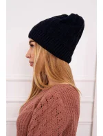 Fleecová čepice Anna K238 navy blue