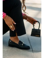 Kožené Polobotky Mokasiny Dámské Maciejka K6809-01 Černé