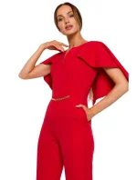M670 Kombinéza s volánky - červená