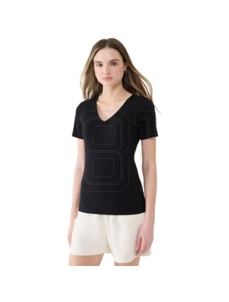 Dámské Slim fit tričko 4FWSS25TTSHF1990 20S Černá - 4F Dámské Slim fit tričko 4FWSS25TTSHF1990 20S Černá - 4F