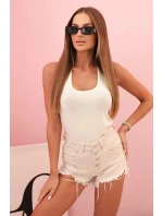 Dámská bavlněná bokserka na širokých ramínkách jablková