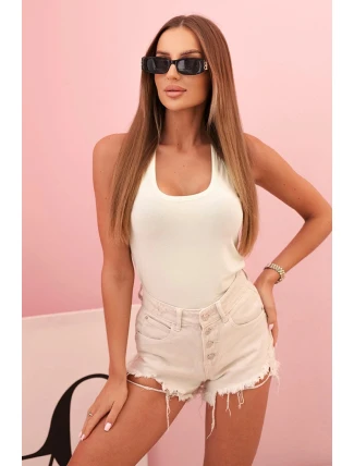 Dámská bavlněná bokserka na širokých ramínkách jablková