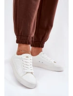 Nízké Dámské Tenisky Z Eko Kůže Big Star NN274577 Bílé Nízké Dámské Tenisky Z Eko Kůže Big Star NN274577 Bílé