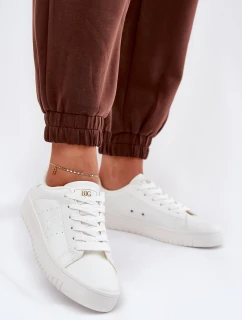 Nízké Dámské Tenisky Z Eko Kůže Big Star NN274577 Bílé