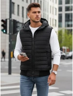 Pánská černá vesta FashionStreet TX4235