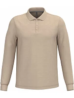 Kariban K 243 Pánské piqué polo s dlouhým rukávem 20.K243 light sand Kariban K 243 Pánské piqué polo s dlouhým rukávem 20.K243 light sand