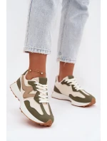 Dámské sportovní boty na platformě Zelená Janelora