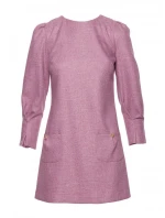 M870 Tweed mini šaty - marsala M870 Tweed mini šaty - marsala