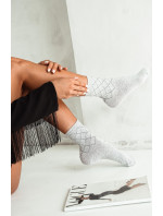 Dámské ponožky Milena 0200 Káro Lurex 37-41