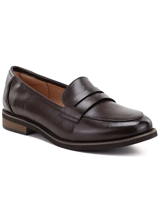 Dámské polobotky typu loafers, hnědé, Potocki JE19380 Dámské polobotky typu loafers, hnědé, Potocki JE19380
