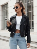 Dámská kožená bunda ramones TRUCCO black FashionStreet TY4178