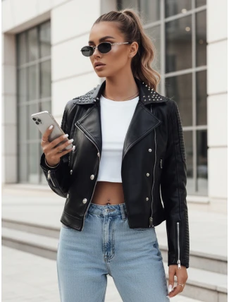 Dámská kožená bunda ramones TRUCCO black FashionStreet TY4178