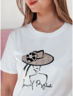 Dámské tričko s potiskem WOMANPOW bílé FashionStreet RY2804