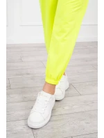 Bavlněná 3dílná sada žlutá neonová