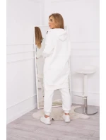 Hřejivá souprava s dlouhou mikinou ecru Hřejivá souprava s dlouhou mikinou ecru